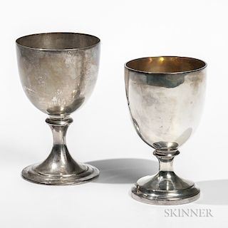 Two George III Sterling Silver Goblets