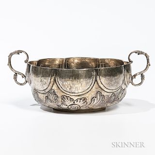 Victorian Sterling Silver-gilt Two-handled Bowl