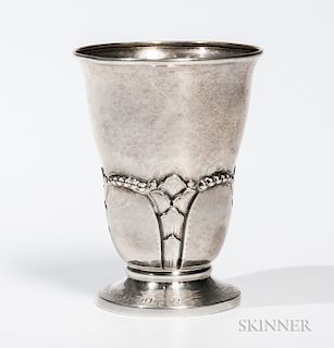 Swedish Art Nouveau Silver Beaker