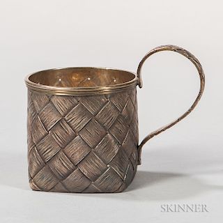 Russian .875 Silver Tea Glass Holder (Podstakannik)