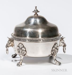 Shreve, Brown & Co. Sterling Silver Butter Dish
