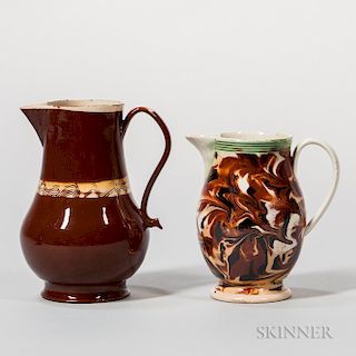 Two Early Staffordshire Jugs