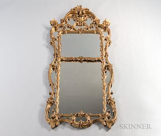 Baroque-style Carved and Gilt-gesso Mirror