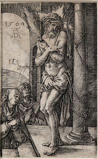 Albrecht Dürer (German, 1471-1528)  The Man of Sorrows by the Column