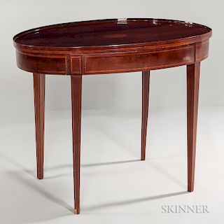 Georgian-style Oval Tea Table