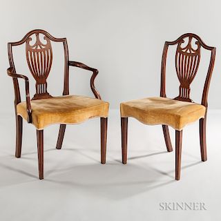 Set of Eight Georgian-style Mahogany Dining Chairs