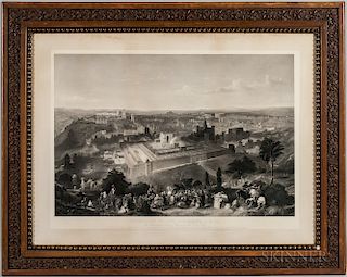 Charles Mottram (British, 1807-1876), After Henry Courtney Selous (British, 1811-1890)  Two Works: Jerusalem in Her Grande...