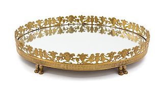 A French Gilt Bronze Table Plateau Width 25 1/2 inches.