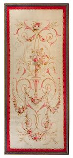 * An Aubusson Wool Tapestry 9 feet x 3 feet 10 inches.