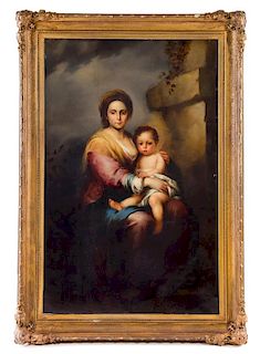 Italian School, (19th Century), Mother and Child Seated Before a Wall