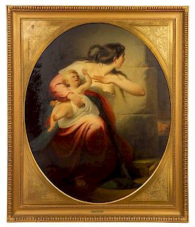 Luigi Montinori, (Italian, 19th Century), Mother and Child