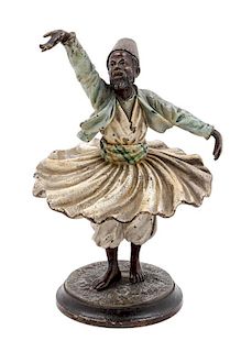 An Austrian Cold Painted Bronze Figure Height 5 3/8 inches.