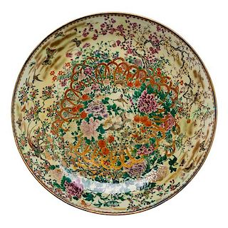 * A Large Japanese Porcelain Charger Diameter 27 inches.