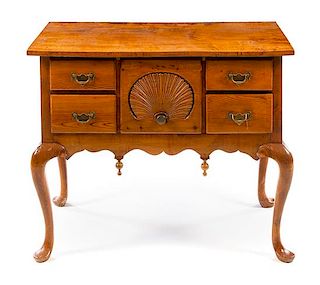 An American Queen Anne Maple Lowboy Height 29 x width 35 x depth 18 3/4 inches.