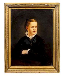 Artist Unknown, (American, 20th Century), Portrait of a Young Woman