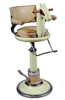 CHILD'S BARBER CHAIR