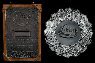 Libbey Brilliant Period Cut Glass Award, Tray
