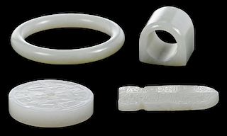 Four Jade Carved Objects