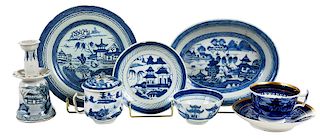 55 Pieces Blue and White Canton