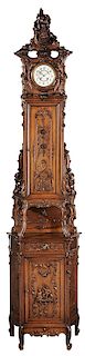 Fine Louis XV-Style Figural Tall Case Clock