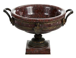 Marble and Gilt Bronze Center Bowl