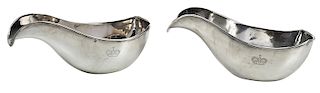 Pair of French Silver Gravy Boats