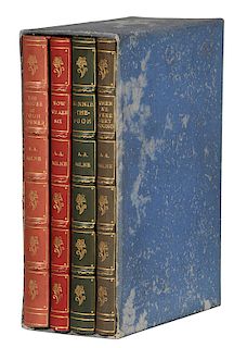 Set of Four Winnie the Pooh Books, Leather