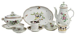 13 Pieces of Early Porcelain Tableware