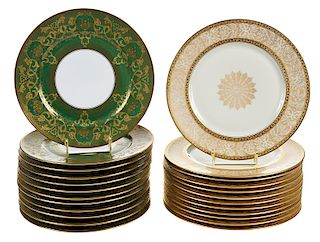 24 Gilt Decorated Service Plates