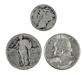 Aprox. 114 Troy Ounces Silver Dimes and Quarters