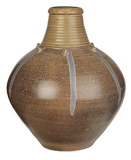 Large Mark Hewitt Stoneware Vase