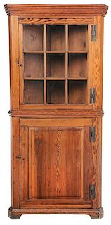 Southern Chippendale Corner Cupboard