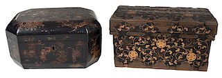Two Asian Lacquer Boxes