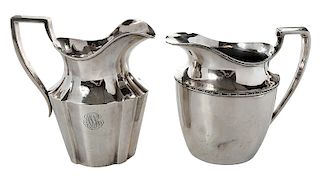 Sterling and Silver-Plate Water Pitcher