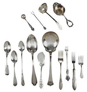 60 Pieces Assorted Sterling Flatware