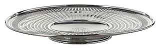 Sterling Openwork Footed Serving Plate