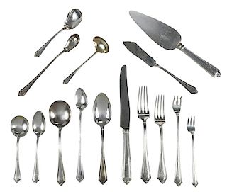 Gorham Plymouth Sterling Flatware, 120 Pieces