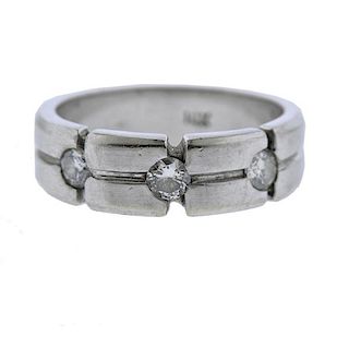 14k Gold Diamond Men&#39;s Wedding Ring 