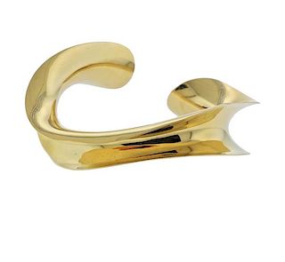 Michael Good 18K Gold Wave Cuff Bracelet