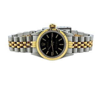 Rolex 18k Gold Steel Lady&#39;s Automatic Watch 67193