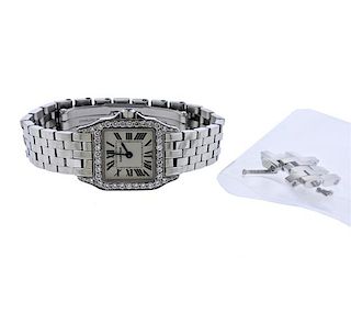 Cartier Panthere Stainless Steel Diamond Lady&#39;s Watch