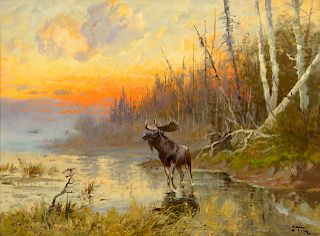 John Fery (1859-1934), Sunset