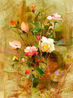 Richard Schmid (b. 1934), November Roses (2015)