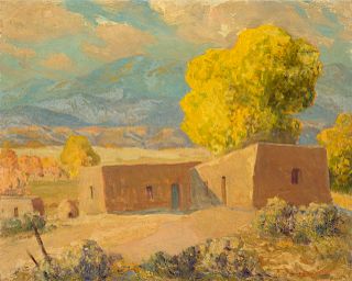 Sheldon Parsons (1866-1943), Pueblos in Autumn