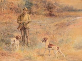 Edmund H. Osthaus (1858-1928), Hunting Quail (1891)