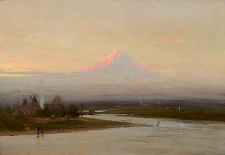 Thomas Hill (1829-1908), Morning, Mt. Tacoma (Rainier)