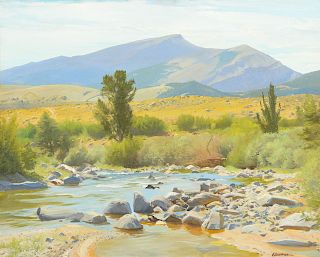 Ogden Pleissner (1905-1983), Along Wind River