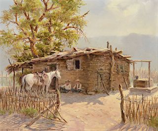 Olaf Wieghorst (1899-1988), Desert Camp