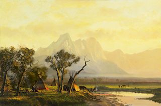 Michael Coleman (b. 1946), River Encampment