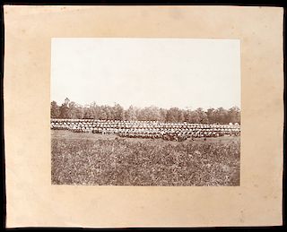 Civil War Photo by Timothy O'Sullivan: Wagon Park at Brandy Station, VA 1863